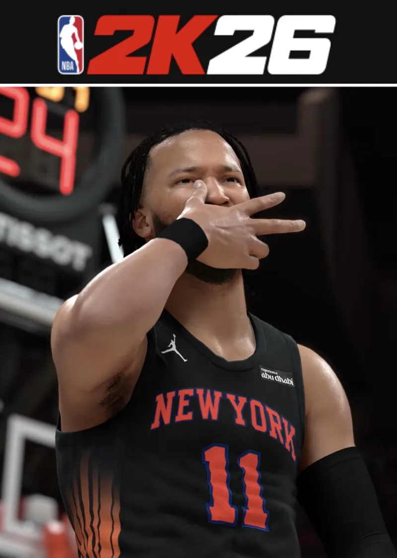 新球衣设计泄露？博主晒NBA2K26中布伦森截图